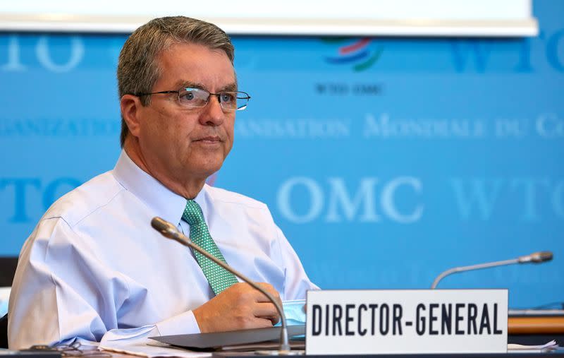 Azevedo Director General of the WTO attends the General Council in Geneva