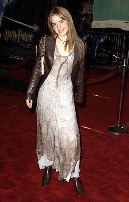 Emma Watson at the Hollywood premiere of Warner Brothers' Harry Potter and The Chamber of Secrets