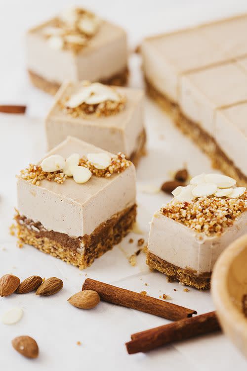 Roasted Almond and Caramel Cheesecake
