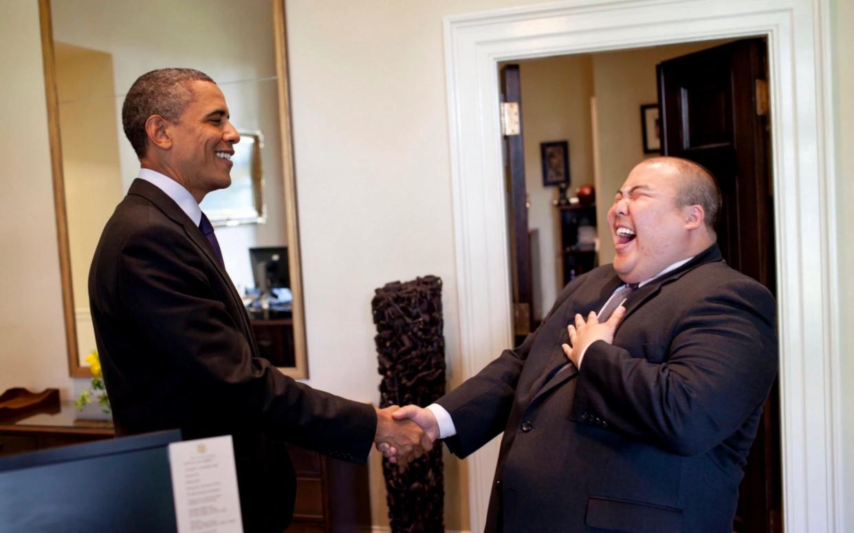 Gary Lee, greeted in Korean by Barack Obama, inside the White House in 2011 - Pete Souza