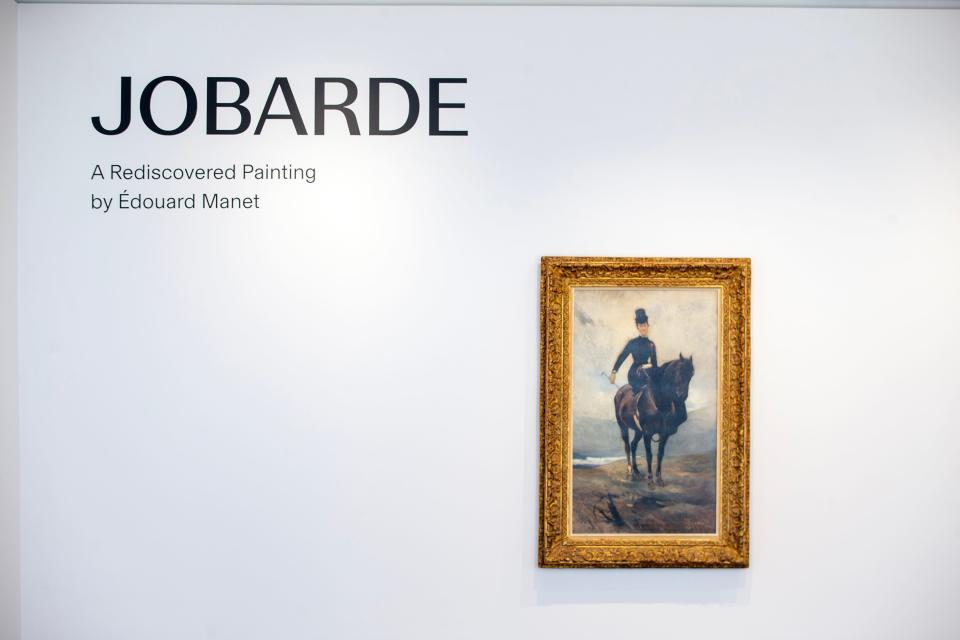 Jobarde, a rediscovered painting by Édouard Manet, at Kelly-McKenna Gallery in Spring Lake, NJ Monday, February 13, 2023.