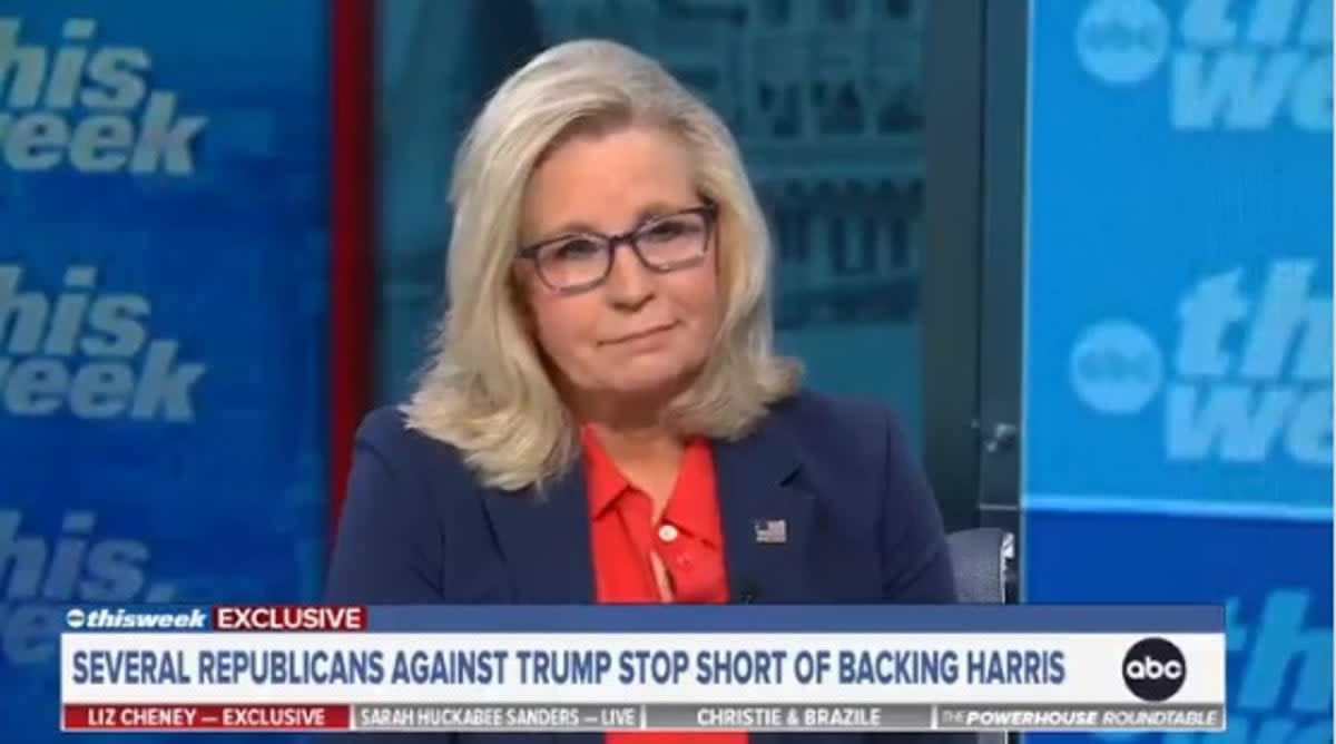 Liz Cheney announced on Friday that she and her father, former Vice President Dick Cheney, would both support Kamala Harris for president (The Independent)