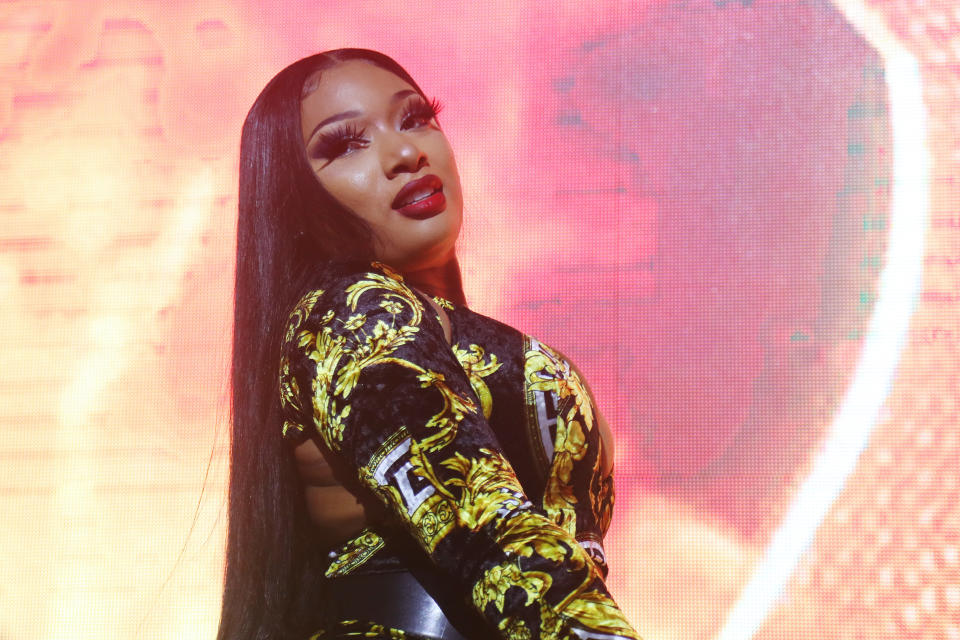 Megan Thee Stallion performs onstage at the 2020 MAXIM Big Game Experience on February 01, 2020 in Miami, Florida. (Photo by Cassidy Sparrow/Getty Images for MAXIM)