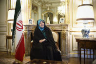 <p>President Hassan Rouhani's deputy for women's affairs is Iran's seventh official to test positive, <a href="https://www.nytimes.com/2020/02/27/world/middleeast/coronavirus-iran-vice-president.html" rel="nofollow noopener" target="_blank" data-ylk="slk:The New York Times;elm:context_link;itc:0;sec:content-canvas" class="link "><em>The New York Times</em></a> reported on March 4. Out of the seven, one prominent cleric has died from the virus.</p> <p>Since contracting the disease, Ebtekar has been quarantined at home.</p> <p>According to the <em>Times</em>, Iran currently has the highest number of government officials infected. There are at least 245 people who have confirmed cases in Iran, along with 26 deaths.</p>