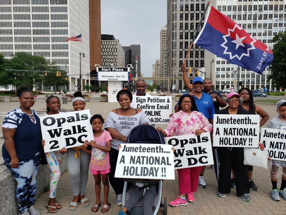 Opal Lee and her supporters for the campaign to make Juneteenth a national holiday. (Photo: Courtesy of Opal Lee)