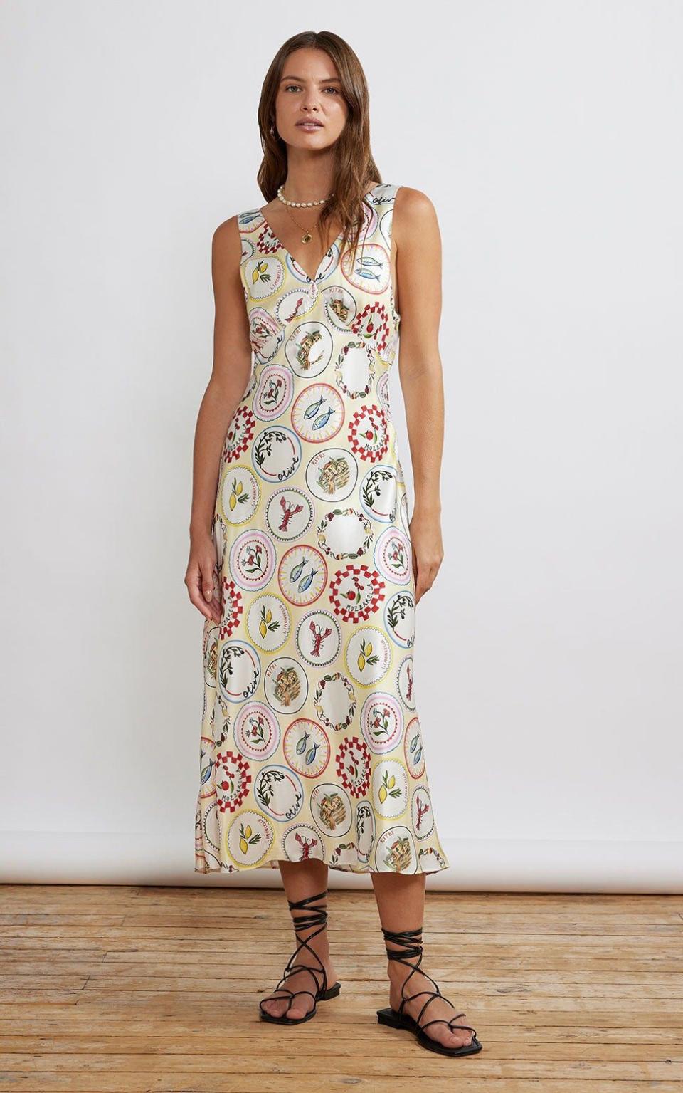 Vintage plate dress, £165, Kitri