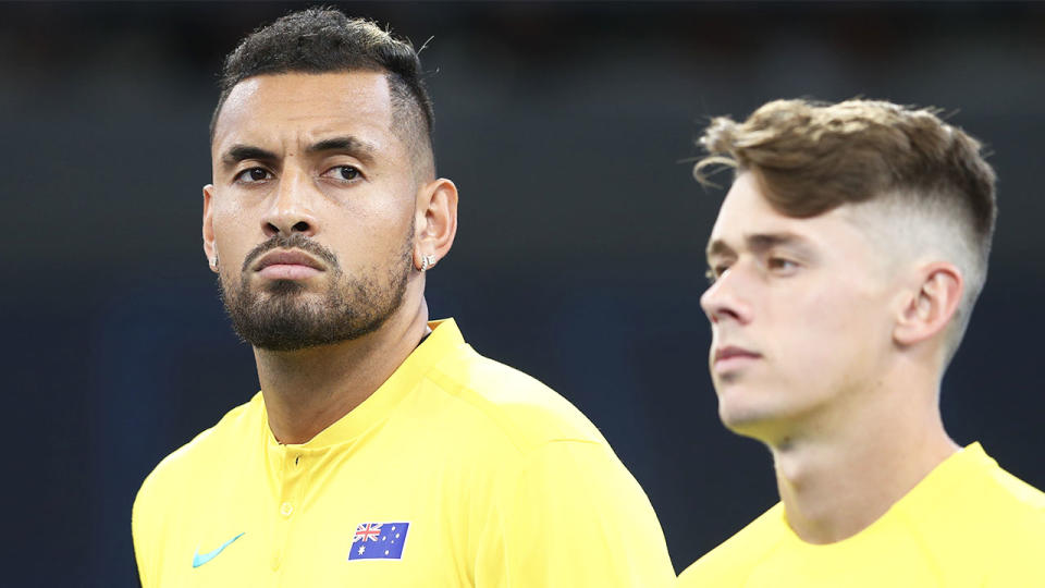 Nick Kyrgios will return to the Aussie team in the place of the rested Alex de Minaur. (Getty Images)