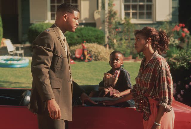 <p>Claudette Barius/20th Century Fox/Kobal/Shutterstock</p> Will Smith, Bagley Ross and Vivica A. Fox in Independence Day (1996)