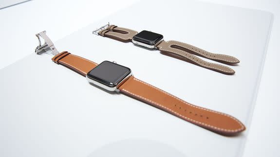 The two new straps for the Hermès Apple Watches are beautiful, comfortable and needlessly complicated.