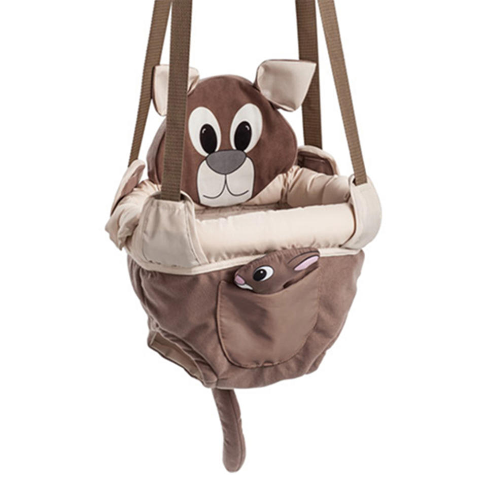 <p><strong>Ellen says:</strong> “I don’t have kids, but this is so cute I may consider borrowing one for an afternoon. This supports your baby while they jump and play and it comes with a bonus joey in the pocket. If we’re rating it 1-10 on the cuteness scale, this is probably a 473.”<br><strong><a rel="noopener" href="https://fave.co/2Vwe71R" target="_blank" data-ylk="slk:Shop it;elm:context_link;itc:0;sec:content-canvas" class="link ">Shop it</a>:</strong> $30, <a rel="noopener" href="https://fave.co/2Vwe71R" target="_blank" data-ylk="slk:walmart.com;elm:context_link;itc:0;sec:content-canvas" class="link ">walmart.com</a> </p>