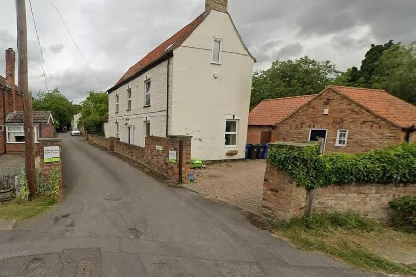 The start of the soon-to-be designated public footpath, as seen from Church Lane, Waltham