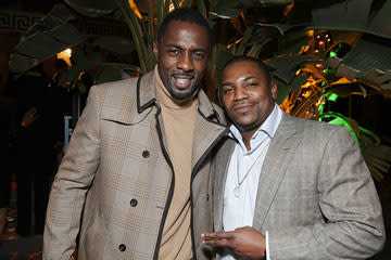 Idris Elba and Mekhi Phifer at the Hollywood premiere of Screen Gems' This Christmas