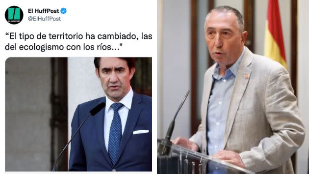 Consejero del PP y Baldoví. (Photo: TWITTER/ GETTY IMAGES)