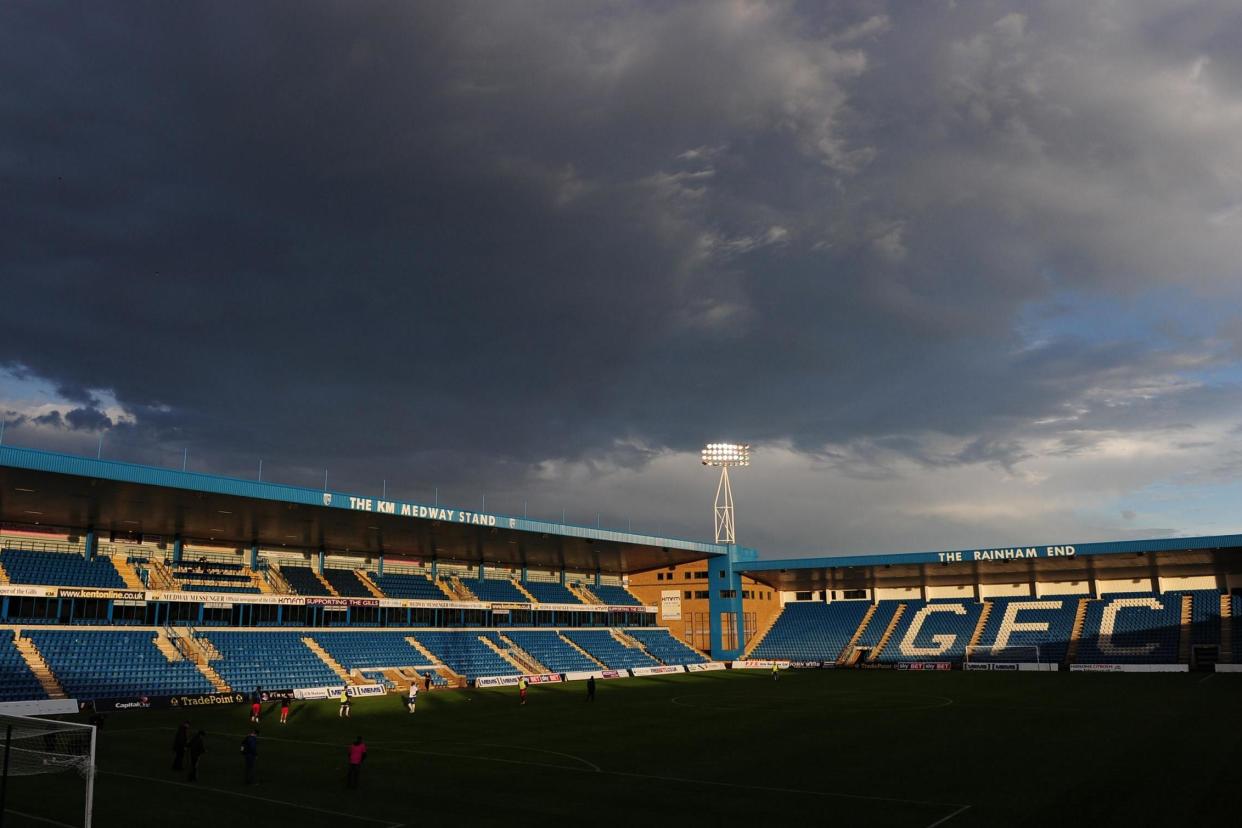 Unplayable: Gillingham's pitch: Getty Images