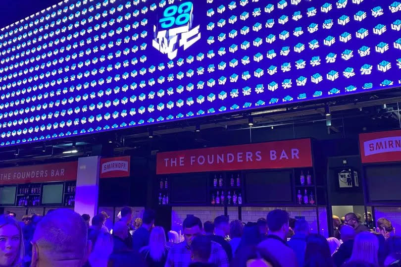 The Founders bar inside Co-op Live Arena in Manchester -Credit:MEN