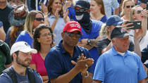 FILE - Burgess Owens, center, looks on during a "Blue Rally" to support men and women of law enforcement on June 20, 2020, in Salt Lake City. U.S. Rep. Owen's is scheduled to debate Democrat Darlene McDonald in suburban Salt Lake City on Friday, Oct. 28, 2022. (AP Photo/Rick Bowmer, File)