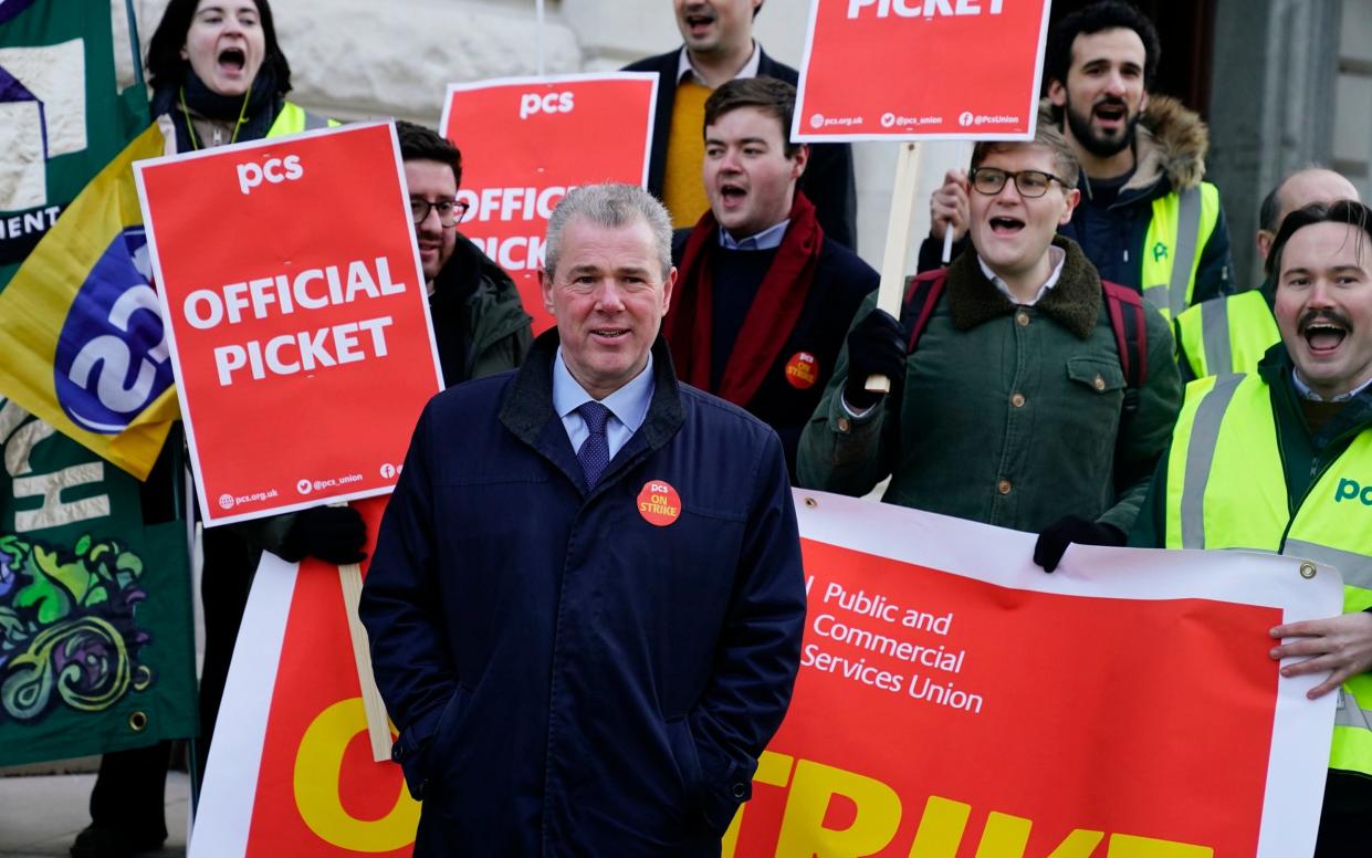 General secretary of the PCS union Mark Serwotka says data show institutional bias in civil service - Aaron Chown/PA