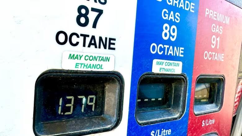 The Energy and Utilities Board heard this week that oil companies could meet new federal clean fuel regulations in New Brunswick in the short term at minimal cost, mostly by putting more ethanol in gasoline. (Kyle Bakx/CBC - image credit)