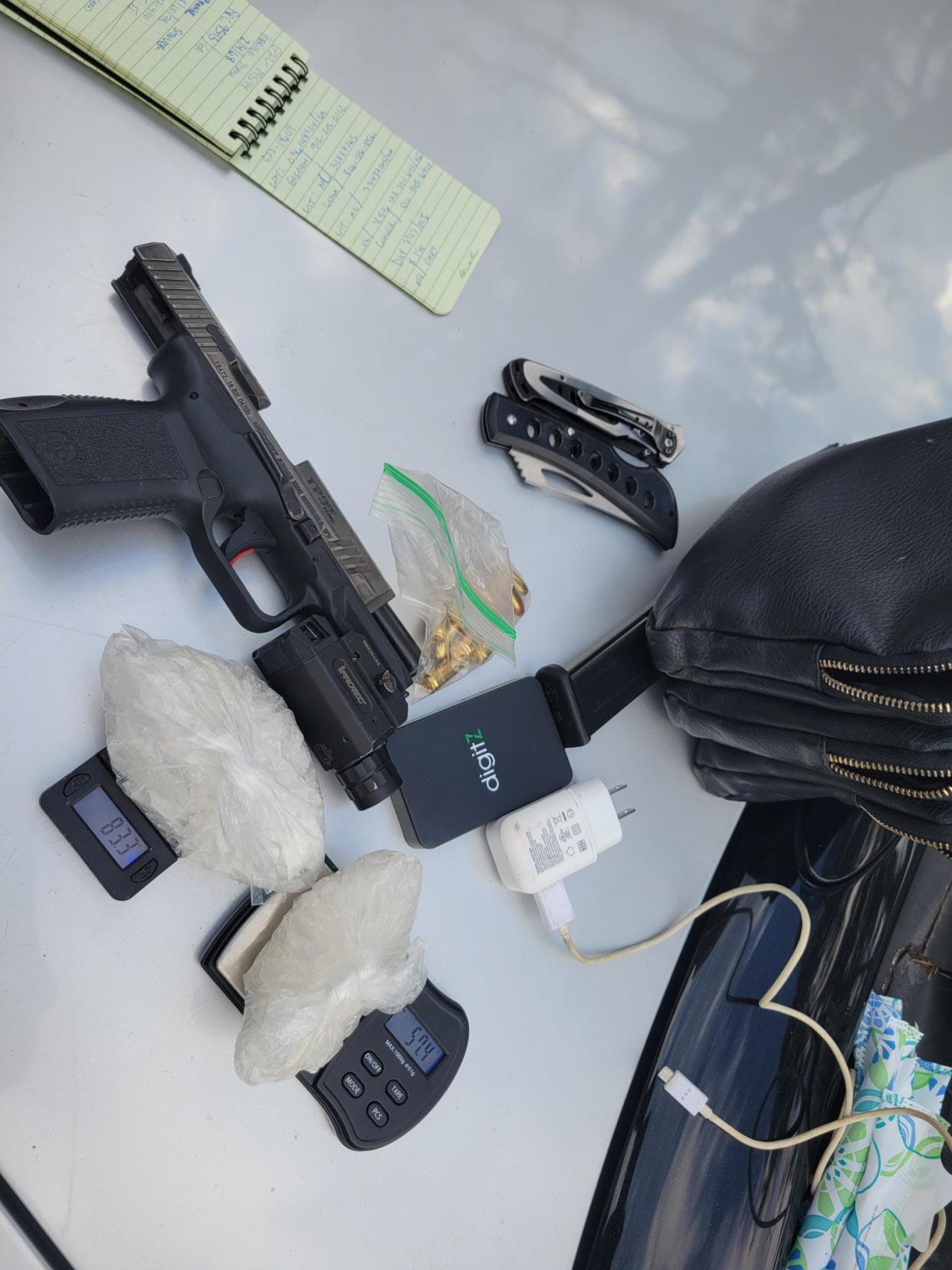 Drugs and weapons seized by the FBI from a south Georgia drug ring.