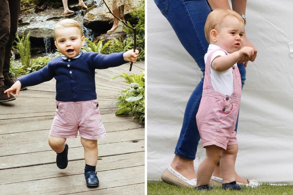 <p>In 2014, a toddler-aged Prince George attended a charity polo match in a stylish pair of overalls; almost five years later, Prince Louis wore them again—but, ever the fashion trailblazer, he chose to style them differently, wearing the overalls as shorts.<br></p>