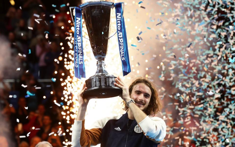 Stefanos Tsitsipas won the support of the crowd at the O2 Arena  - Getty Images Europe