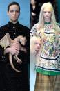 <p>Before the Year of Our Lord 2018, models typically carried handbags down the runway. But at Gucci's Fall 2018 show, Alessandro Michele introduced a new crop of accessories for models to tote: human heads and baby dragons. The creepy, sci fi-esque pieces served as the real stars of the show, sparking endless memes, of course.</p>