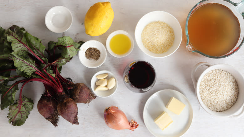 beet risotto ingredients