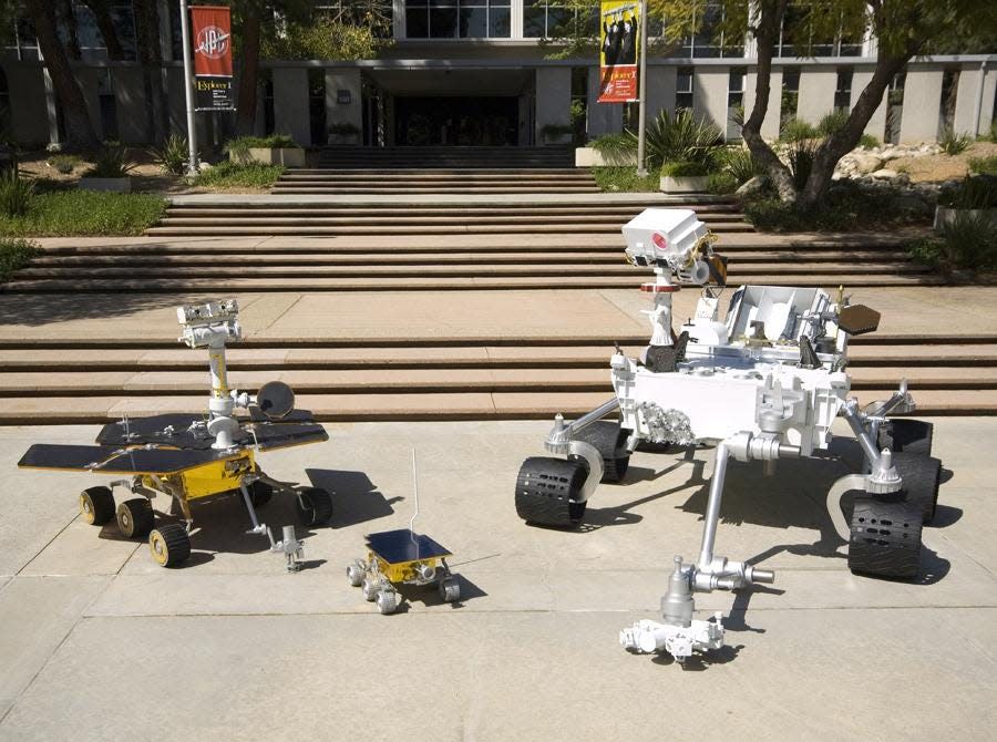 three generations of Mars rovers