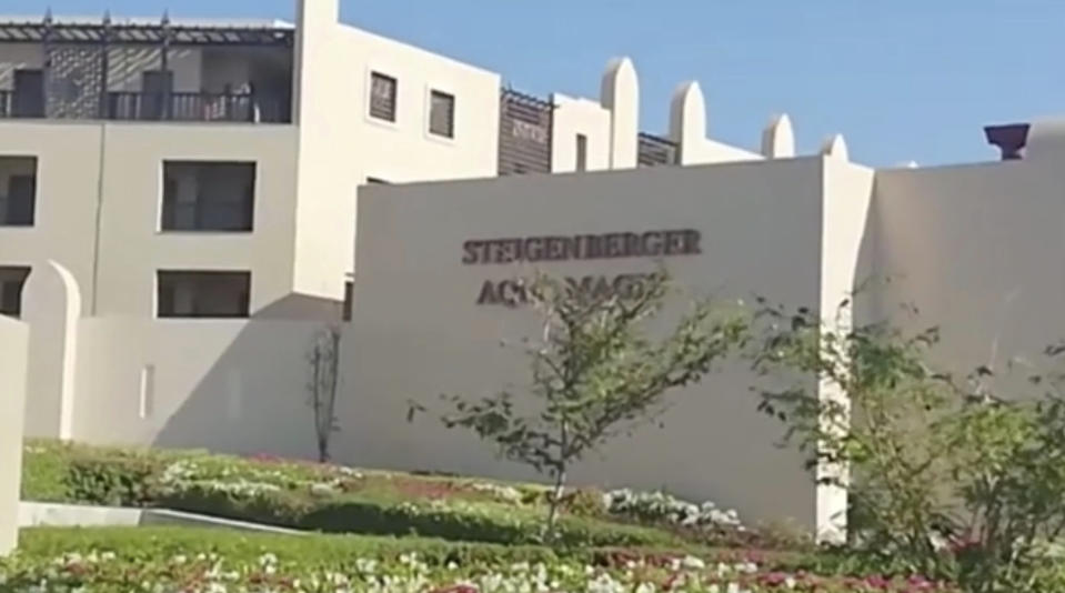 <em>The Steigenberger Aqua Magic Hotel in Hurghada, Egypt, where John and Susan Cooper died (Picture: AP)</em>