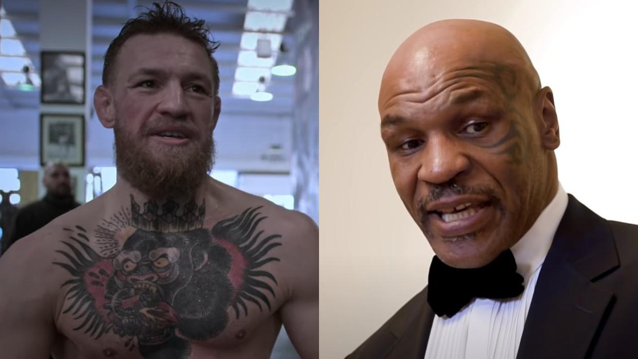  Conor McGregor and Mike Tyson. 