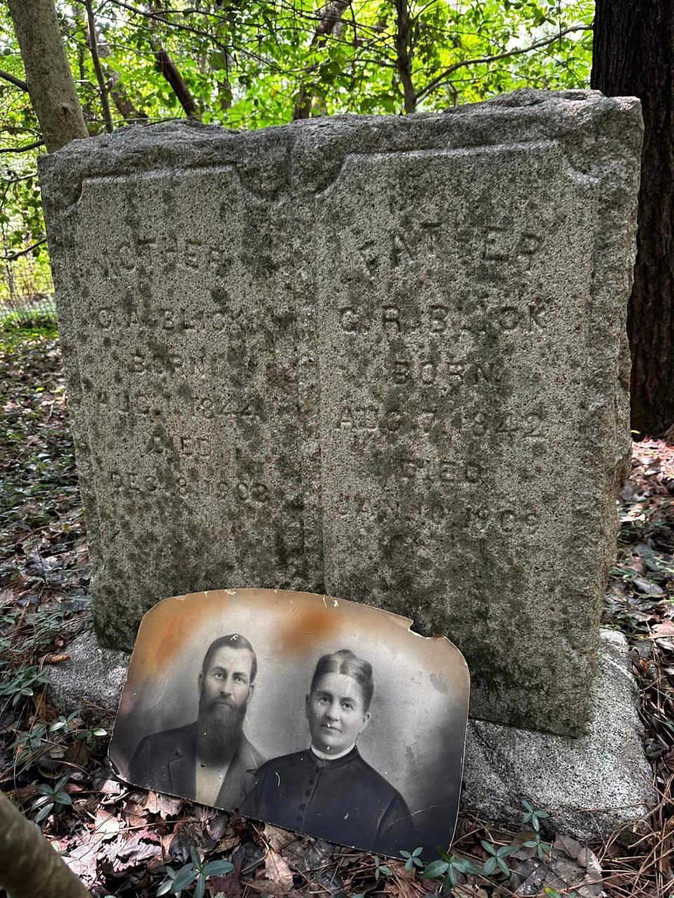 Confederate veteran George Richard Blick and his wife Martha Ann Cornelia Lucy Blick are buried in the Blick Cemetery in Lawrenceville, Virginia. During the Civil War, he was imprisoned at Hatcher's Run in Petersburg.