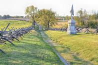 <p><a href="https://www.nps.gov/anti/index.htm" rel="nofollow noopener" target="_blank" data-ylk="slk:Antietam National Battlefield;elm:context_link;itc:0;sec:content-canvas" class="link "><strong>Antietam National Battlefield </strong></a></p><p>In this tragic spot, 23,000 soldiers were killed or wounded in the span of one awful day during the midst of the Civil War. </p>