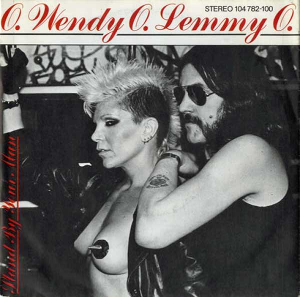 Lemmy and Wendy O Williams on the cover of Stand My Your Man