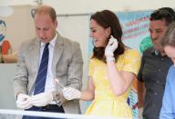 <p>… kreierten die Royals während ihres Marktbesuchs in Heidelberg (Bild: Getty Images) </p>