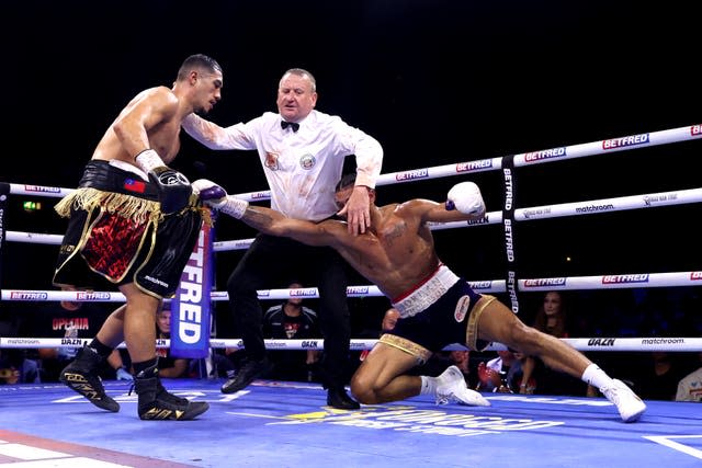 Jai Opetaia, left, is now 23-0, with 18 wins inside the distance, as a professional (Bradley Collyer/PA)