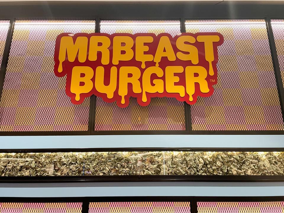 MrBeast Burger's restaurant with decor