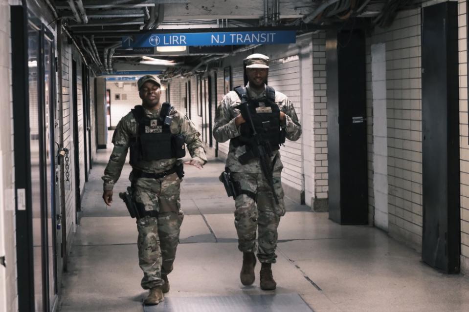 Gov. Kathy Hochul vowed send about 750 National Guardsmen to NYC subways after a spate of violent crime in the city’s underground. Stephen Yang