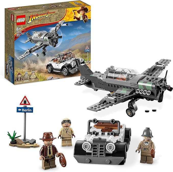 Lego Indiana Jones Fighter Plane Chase 77012 Building Toy Set. PHOTO: Amazon