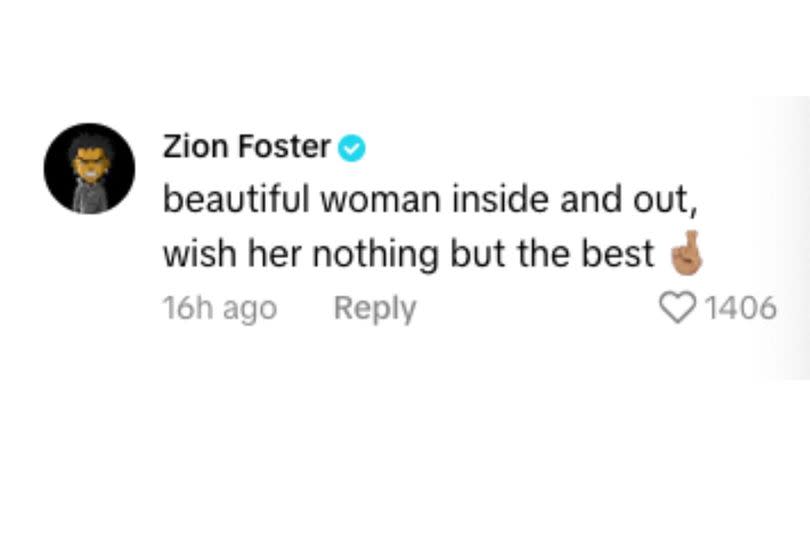 Zion's message about his break up on TikTok