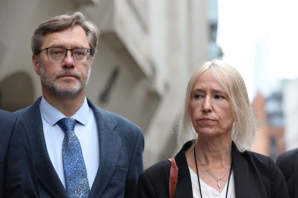 John Letts and Sally Lane, the parents of a Muslim convert dubbed Jihadi Jack, speaking outside the Old Bailey (PA)