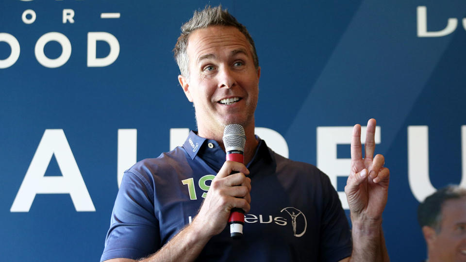 Seen here, former England captain Michael Vaughan has given Jofra Archer some important advice.