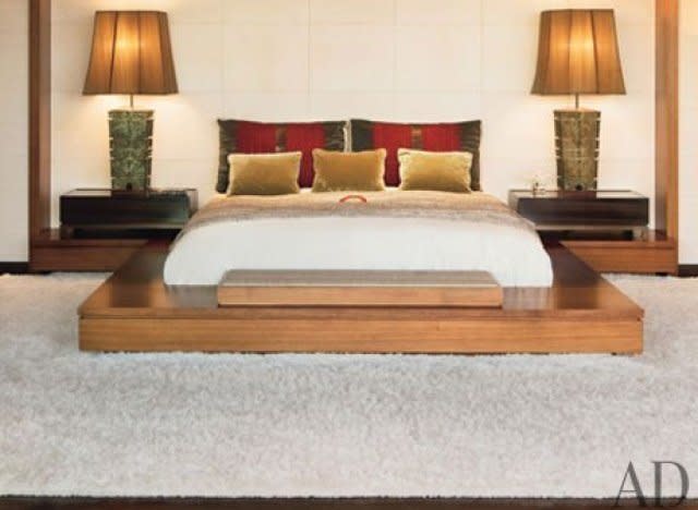 Jennifer Aniston's bedroom isn't the only one Architectural Digest had the opportunity to cover. Take a peak at <a href="http://www.huffingtonpost.com/2013/05/16/celebrity-bedrooms-architectural-digest_n_3286897.html?utm_hp_ref=celebrity-homes" target="_blank">other A-listers' private spaces</a> in our feature of the magazine's roundup.