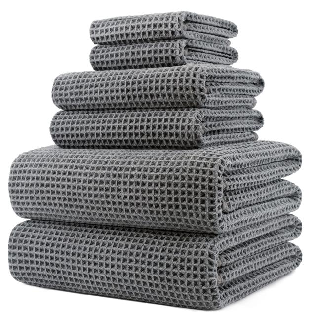 The Citizenry Mara Organic Waffle 2 Hand Towels | Midnight