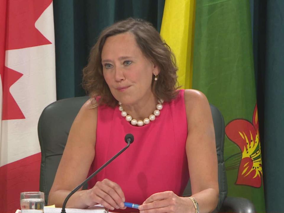 Bronwyn Eyre becomes the first female Justice Minister and Attorney General in Saskatchewan. (CBC News - image credit)