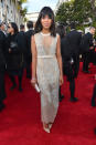 Golden Globes 2013: Kerry Washington made our Best Dressed list in shimmering nude Miu Miu © Getty