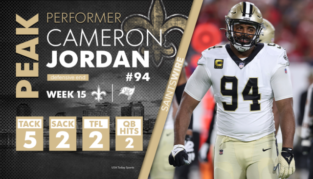 Saints defensive end Cameron Jordan hits century mark for career sacks