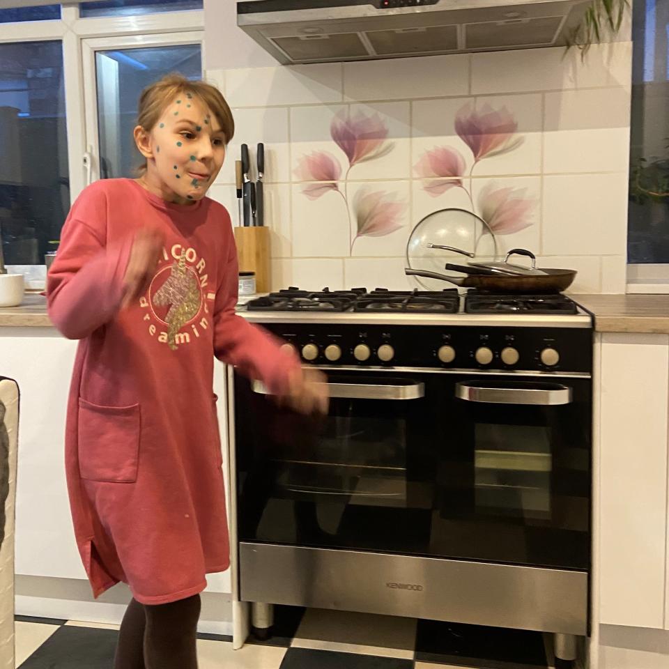 Images released by Lilia's family include her messing around in the kitchen. (Lincolnshire Police)