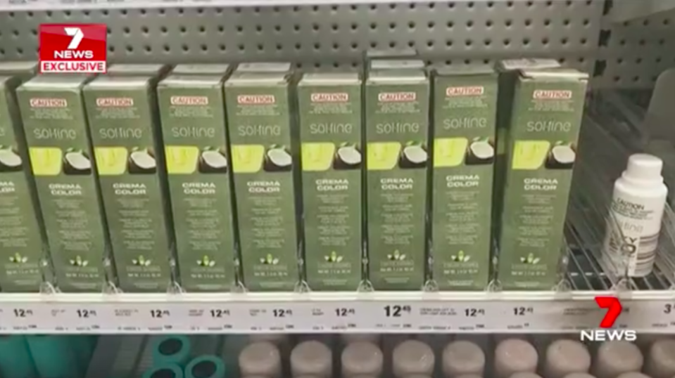 No-one at Woolworths could explain how to apply the “professional use only” product. Source: 7 News