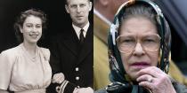 <p>The diamonds on Queen Elizabeth's platinum ring come from a tiara that belonged to Prince Philip's mother, Princess Alice of Battenberg. Apparently, Prince Philip was very invested in the ring's design, which is completely adorable. The Queen wears it to this day, paired with her Welsh gold wedding band. </p>