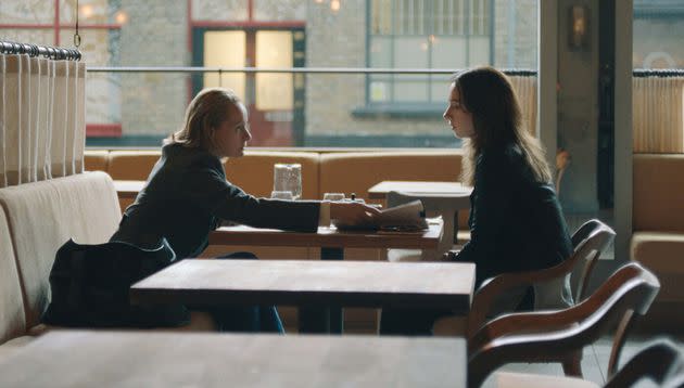 Samantha Morton and Zoe Kazan in She Said